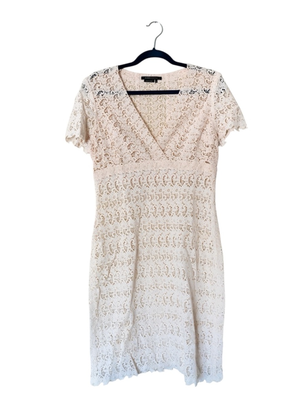 BCBGMAXAZRIA Crochet Knit Dress Cover Up